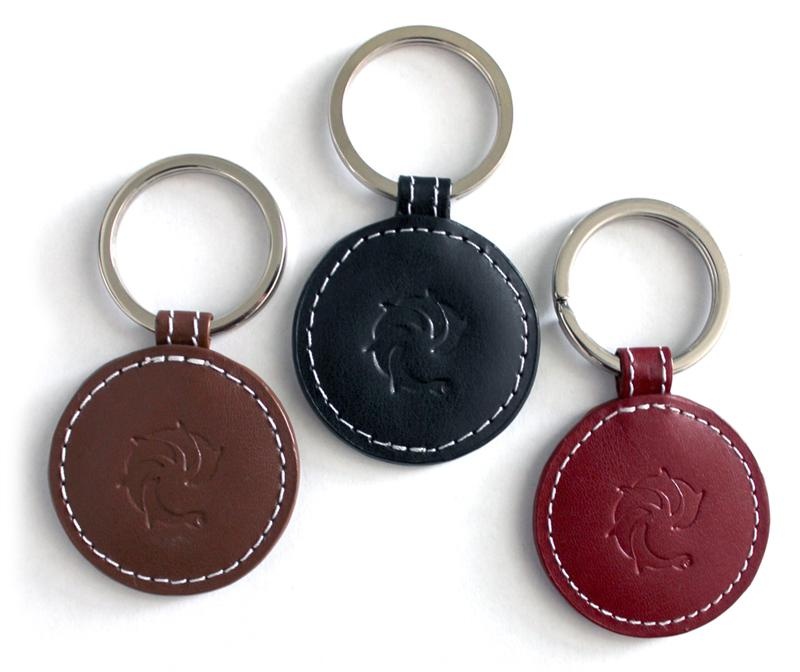 Leather keyring